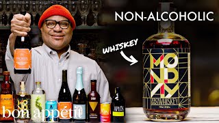 Sommelier Tries 12 NonAlcoholic Beverages  World Of Wine  Bon Appétit [upl. by Glass]