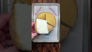 The Difference Between Butter vs Angel Food vs Chiffon Cakes baking cake [upl. by Nylahsoj]