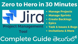 Jira Complete Tutorials for beginners in Telugu  Scrum amp Kanban Masters  Sai Gopi [upl. by Becka]