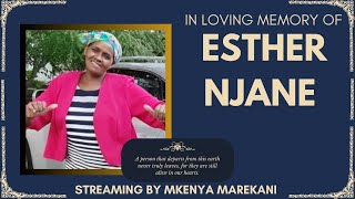 Memorial service of Esther Njane [upl. by Dunc]