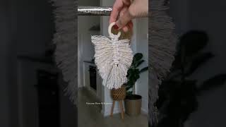 Macrame leaf macrametutorial [upl. by Ayokahs]