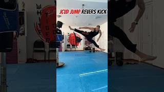 JCVD revers kick🥋 kickboxing jcvd jeanclaudevandamme mma [upl. by Amocat899]