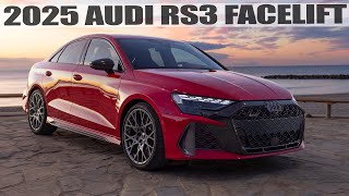 FIRST DRIVE 2025 AUDI RS3 SEDAN FACELIFT 8Y5  ONE OF THE BEST RS CARS EVER  In detail [upl. by Ploss]