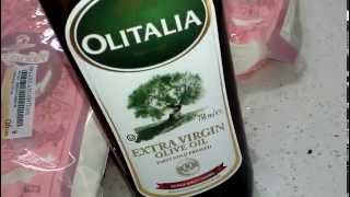 開箱 OLITALIA EXTRA VIRGIN OLIVE OIL奧利塔特級冷壓橄欖油750ml 20150726 宅爸詹姆士 [upl. by Oirasec870]