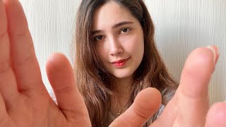 ASMR  TOUCHING FACE CARESSING SOFT TALKING WET MOUTH SOUNDS [upl. by Norbie]