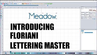 NEW SOFTWARE Floriani Lettering Master [upl. by Rakabuba]