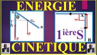 ENERGIE CINETIQUE 2 ROTAION DUNE BARREMOMENT DINERTIETEC [upl. by Seyer]