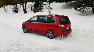 SEAT Alhambra 4Drive rozjezd na sněhu slow motion [upl. by Salvatore]