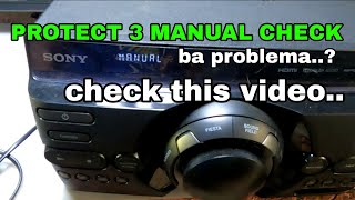 SONY SSM60D DVD RECEIVER protect 3 manual check issuefull video [upl. by Kcirret]