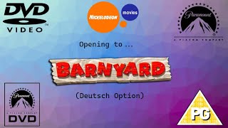 Opening to Barnyard 2007 UK DVD Deutsch Option [upl. by Katrinka]