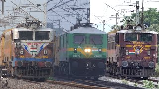 Powerful GOODS Locomotives Hauling EXPRESS amp Special Trains at MPS  WAG9  WDG4  WAG5  I R [upl. by Gus]