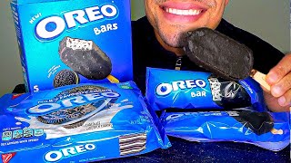 ASMR OREO COOKIES AND CREAM ICE CREAM BARS BIG BITES EATING SHOW MOUTH SOUNDS JERRY CANDY SWEETS [upl. by Waers270]