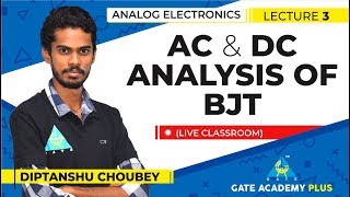 Analog Electronics  AC amp DC Analysis of BJT Lecture 3 [upl. by Roderick]