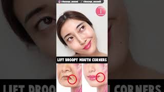 Lip Corners Lift Exercise for Sagging cheeks Droopy Mouth Corners shorts [upl. by Chesnut]