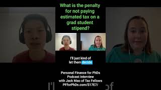 What Is the Penalty for Not Paying Estimated Tax on a Grad Student Stipend [upl. by Aihsital]