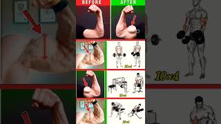 arms workout before and after 💪😱arms workout challenge 😧💯arms workout day🏋️ ytshorts 1million 😧👍 [upl. by Jola]