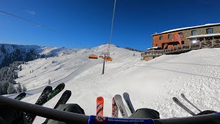 Skiing Saalbach Hinterglemm 2024 [upl. by Rednas]