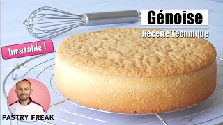 RECETTE GÉNOISE FACILE  INRATABLE et MOELLEUSE [upl. by Beitz152]