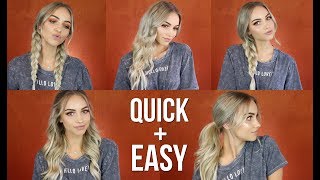 5 EASY HAIR STYLES WITH EXTENSIONS  Eden Hair Extensions [upl. by Wunder390]