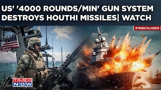 Watch How US Navys 4000 RoundsAMinute Phalanx Gun System Destroyed Houthi Missiles In Red Sea [upl. by Ttesil]