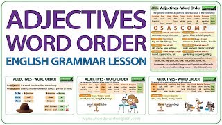 Adjectives Word Order  Learn English Grammar  Order of Adjectives in English [upl. by Tnecniv]