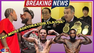 BREAKING UPDATE quotCANCELEDquot GERVONTA DAVIS VS FRANK MARTIN REHYDRATION CLAUSE RETRACTED BY WBA [upl. by Ylrebmic]