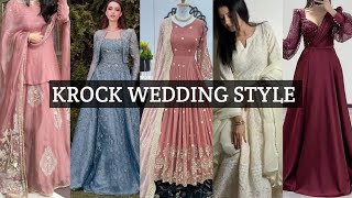 new lawn wedding long frock 👗 designs for women stylish frock frocksuit all in one [upl. by Ecidna]