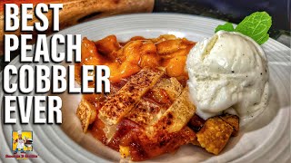 Best Peach Cobbler Ever with MrMakeItHappen [upl. by Ondrej906]