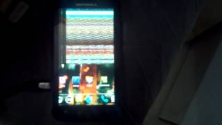 CM101 android 422 unofficial ROM runnning on 3110 kernel Alpha rom Atrix 4G [upl. by Shurlocke]