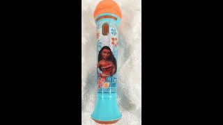 Official Disney Moana Karaoke Microphone Kids Lights Up Disco Sing Along Toy [upl. by Golub]