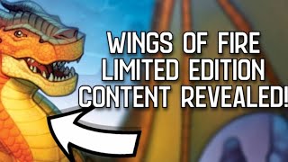 Wings Of Fire NEWS Limited Edition Content Official Blog amp More [upl. by Akcirderf]