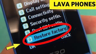 Lava All Keypad Mobile Hard Reset  Restore Factory Setting  Phone 600s [upl. by Elacsap]