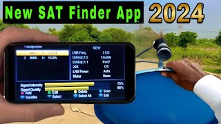 Satellite Antenna Setting with Mobile app 2024  dish setting application [upl. by Tereb]