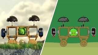 Bad piggies vs Bad piggies 2 [upl. by Anerok]