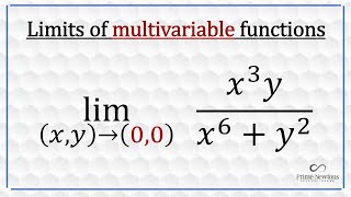 Limits of multivariable functions [upl. by Fanchie]