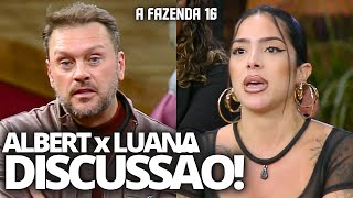 🔥 A FAZENDA 16 ALBERT e LUANA DISCUTEM BABI CHORA e DÁ PLAQUINHAS no FARO SIDNEY CRITICA SACHA [upl. by Zeiler]