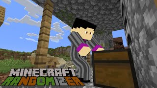 VILLAGE HOPPING AND HOPING  Minecraft Randomizer 9 [upl. by Ahsieyn]