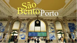 Charming São Bento Railway Station  PORTUGAL  Porto Tours [upl. by Hoban890]