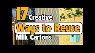 17 Creative Ways to Reuse Milk Cartons [upl. by Leasi]