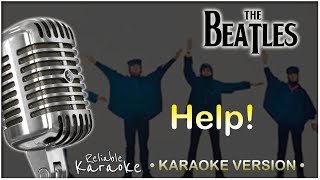 The Beatles  Help Karaoke 4K 🎤 60 FPS 🎶 Instrumental 🎼 Lyrics 🎵 Original Cover [upl. by Gadmann]