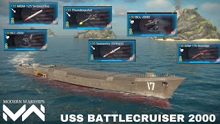 Modern Warships USS Battlecruiser 2000  New Legendary Cruiser Review [upl. by Collette]