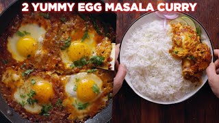 2 Yummy Egg Masala Curry For Dinner [upl. by Draude]