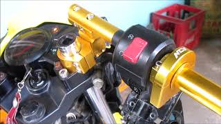 NCY quick throttle installation  Kawasaki Fury 125 [upl. by Daniell]