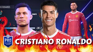 FIFA 22 Cristiano Ronaldo Pro Clubs Creation UPDATED [upl. by Spooner]