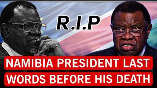 SAD DAY FOR AFRICA as Namibias President Hage Geingob passed away at the age of 82 due to cancer [upl. by Grath]