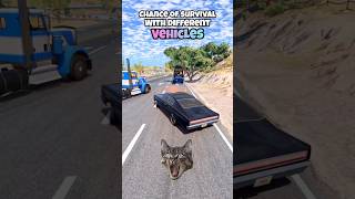 Chance of survival with different vehicles beamng beamngdrive game gameplay gaming beamngcrash [upl. by Ranita]