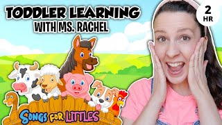 Learn Animals with Ms Rachel for Toddlers  Animal Sounds Farm Animals Nursery Rhymes amp Kids Songs [upl. by Soll]