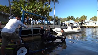 SUNK MERCURY VERADO 300 HP  Will It Run After 11 Days Underwater Part 1 [upl. by Scotty]