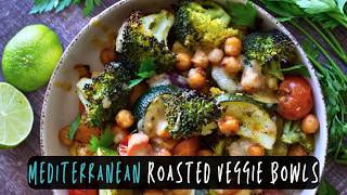 Mediterranean Roasted Veggie Bowls  VEGAN  Ideal Meal Prep Recipe [upl. by Iadrahs]