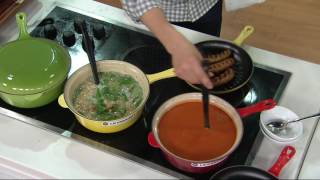 Le Creuset 375 qt Cast Iron 2in1 Pan on QVC [upl. by Richel]